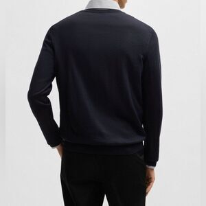 (A5) HUGO br BOSS br MERINO WOOL V-NECK SWEATER, men's size S